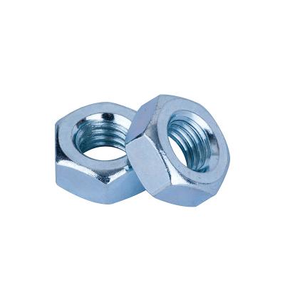 China DIN 934 Heavy Industry ISO 4032 White Blue Galvanized Hex Nut for sale