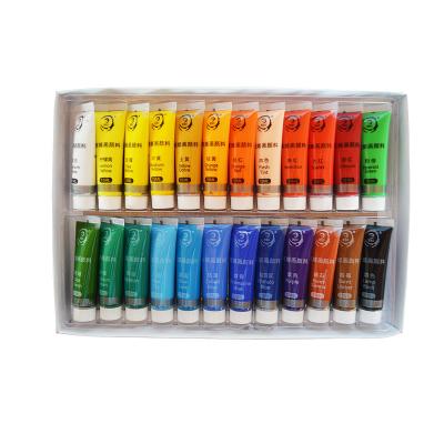 China Non-toxic professional bright colors non-toxic acrylic paint cheap acrylic paint with brushes for sale