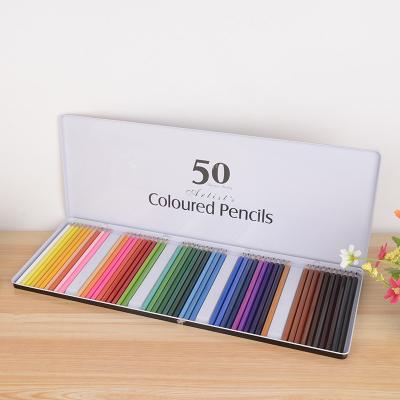 China 50colors Drawing Premium Quality Colored Lead Colored Pencil Set Watercolor Pencil For Artist Painting for sale