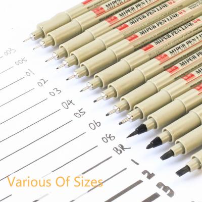 China Art Marker Pen Fine And Chisel Marker Professional Drawing Discovery Needle 13pcs for sale