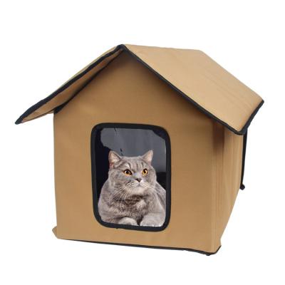 China Sustainable Portable Foldable Outdoor Indoor Pet Cat House for Kitty and Puppy for sale