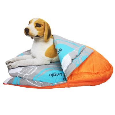 China Packable Travel Camping Dog Sleeping Bed Viable Portable Waterproof Warm Mat for sale