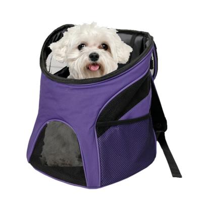 China Pet Carrier Bag Outdoor Travel Foldable Soft Sided Design Safety Breathable Airline Approved Dog Carrier Backpack for sale