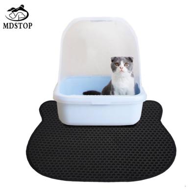 China New Viable Non-Slip Headshape Cat Litter Mat Design from MDSTOP for sale