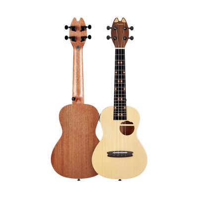 China Populele Smart Ukulele 23 Inch Q1 Concert Mahogany Ukulele All Best Beginner UkuleleFor Price Solid Spruce Electric Ukulele 4 String Wood for sale