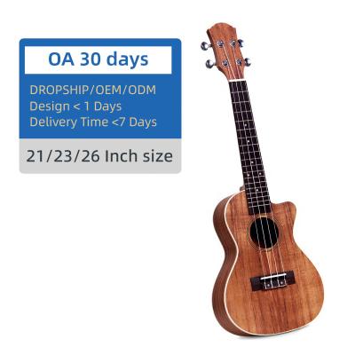 China Desktop Ukulele 30 Days Pay 23 Inch All Solid Ukulele Mahogany Ukulele Manufacturers China Rosewood Maple Solid Ukulele OEM ODM Bass Custom for sale