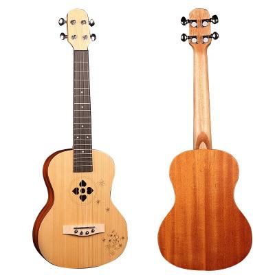 China Office Wood 30 Days Pay Factory Supply Ukulele Tenor 26 Inch All String Solid Body 4 String Ukulele Mahogany Bass Ukulele For Kids OEM Custom Made for sale