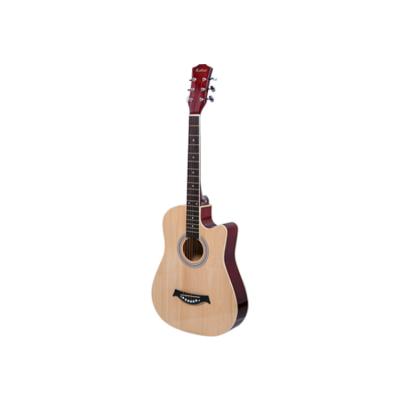 China Office Mahogany 30 Days Pay 38 Inch Acoustic Guitars Solid Wood String 6 Acoustic Guitar OEM ODM Cutaway Customizable NC Acoustic Guitar for sale