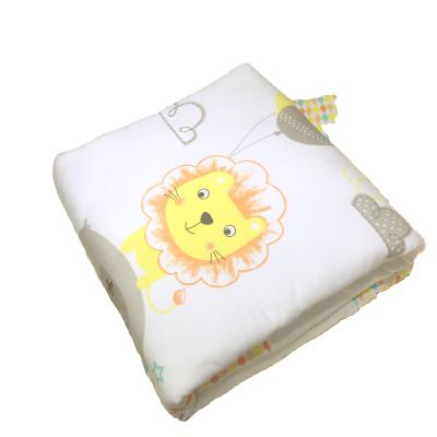 China Wholesale Sustainable Customized Knitted White Organic Cotton Baby Mat Quilt With for sale