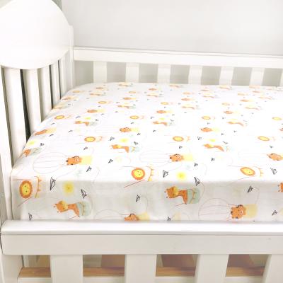 China Anti-Pull Price Cotton Cartoon Pattern 100% Fit Baby Crib Bedding Set for sale