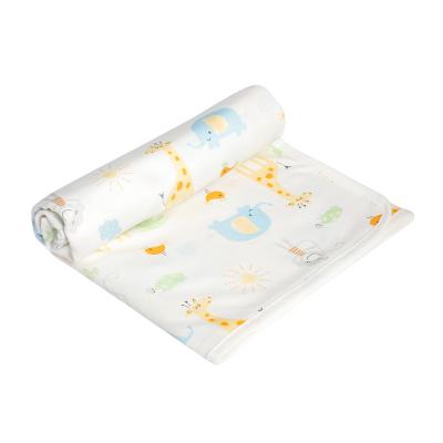 China Factory Price Unisex 100% Cotton Baby Blanket Full-Season Folded Infant Knitted Blanket for sale