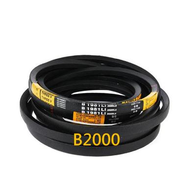 China Building Material Stores Quality Assurance Wrapped vbelt B B1930 Triangle Rubber Belt for sale