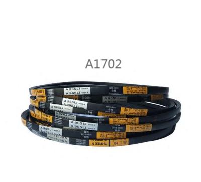 China Material of Construction Shops Triangle Belt Manufacturers Direct Rubber Belt V Model A1702 for sale