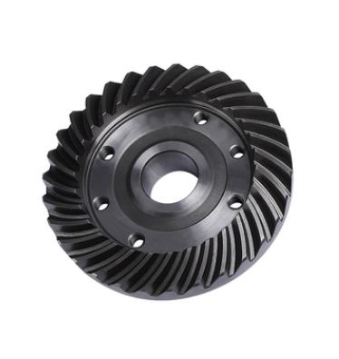 China Non-standard textile machine maize machine header box T12/T8 gear agricultural machinery flat spiral gear can be customized for sale