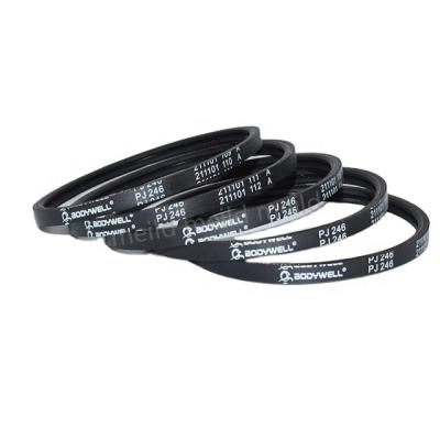 China Drum Machine Construction Material Stores PJ246 Series Black Rubber Transmission Belt for sale