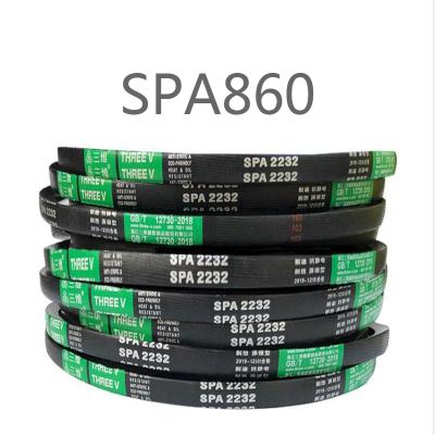 China Cheap high wear-resistant anti-static type three-V SPA860 triangle belt SPA belt from building material stores new for sale