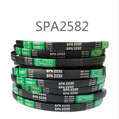 China Three-V SPA2582 triangle belt SPA2582 high wear-resistant anti-static type cheap building material stores new belt for sale