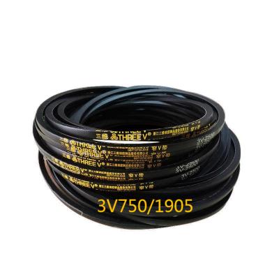 China Building material stores model triangle belt manufacturers direct rubber belt V model 3V750/1905 for sale