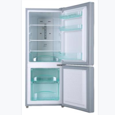 China 2021 Hot Selling COMPRESSOR Refrigerator 138 Liter Combi Double Door Fridge Fan-cooling Fridge Freezer for sale