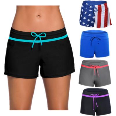 China Breathable High Quality Custom Made Stretch Beach Shorts Quick Dry Swimming Trunks Women Swim Shorts for sale