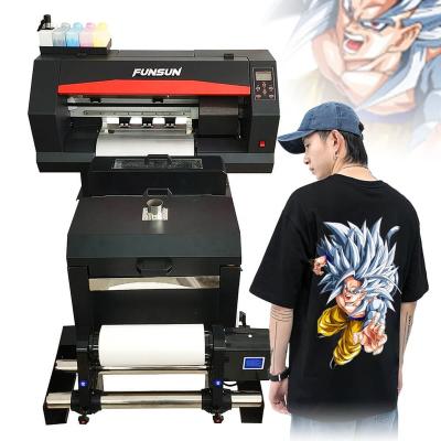 China Garment Shops Funsun 30cm DTF Printer Heat Transfer PET Film Printing Machine With DTF Printer Custom Apparel Business One-Stop Solution for sale