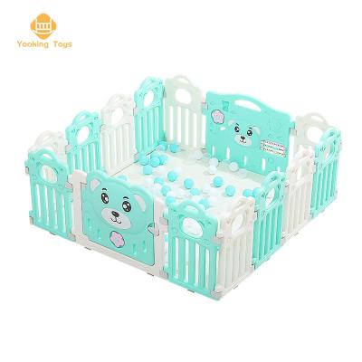 China Modern Fences For Playground Eco Friendl Kids Baby Anti-static Plastic Playpen Fence Indoor Adult Barrier for sale