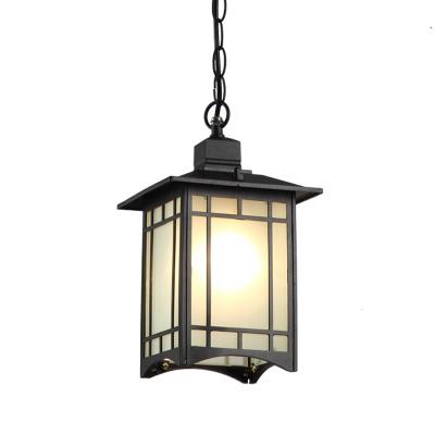 China Chinese style exterior glass hallway balcony lamp garden hallway pavilion porch frame modern waterproof outdoor courtyard sunroom for sale