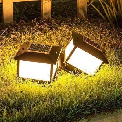 China 5w Evo Pillar Light Gate Post Garden Fence Aluminum Luminous Auto Body Lamp Article Battery Modern Led Solar Powered Outdoor Lighting Time for sale