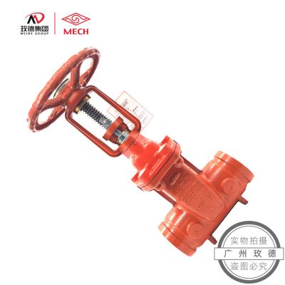 China Free Sample General Factory Mike Groove Fitting Industrial Ductile Iron Fire Fighting Grooved OS&Y Resilient Gate Valve for sale