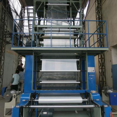 China Easy operation aba 3 layer blown film extrusion line three layer coextrusion film extruder blowing machine for sale