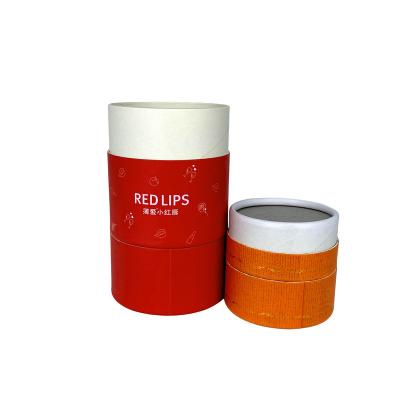 China Recycled Materials Good Price Of Good Quality Kraft Paper Cardboard Black Tube Packaging Matte Tea CosmeticRound Box Paper Tube Cylinder Packaging for sale