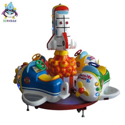 China Indoor Kid Ride Dreamy Plane 4 seats Kids carousel Merry go round game machine for sale for sale