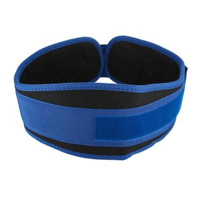 China Durable Wholesale Custom Power Gym Weightlifting Support Belt Navy Blue Weightlifting Fitness Belt for sale