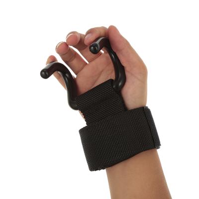 China Wholesale Durable Power Weightlifting Training Gym Hook Grips Ties Wrist Support Gloves for sale