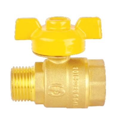 China General Magnet Lock SU-Q523 FxM Gas Pipe Stove Brass Ball Valve for sale