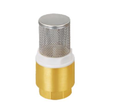 China SU-H132 DN15 DN20 DN25 DN32 DN40 DN50 General Vertical Brass One Way Water Check Valve With Filter for sale