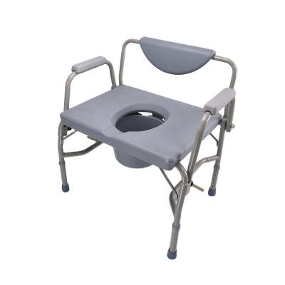 China Wholesale Extra Size Supplies Older Bariatric Commode Chair Rehabilitation Therapy Home Or Hospital Bathroom Steel Frame 2pcs/ctn 51CM for sale