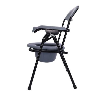 China Elderly Disable Toilet Chair With Durable Bepan Quality Metal Rehabilitation Therapy Supplies Home Or Hospital Bathroom Steel Frame 40CM for sale