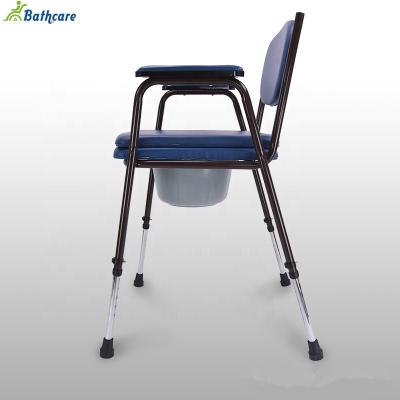 China Older Modern Steel Toilet Chair Wheelchair For Older People for sale