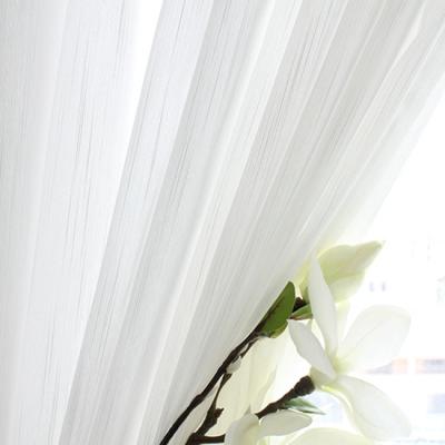 China Low Price Fire Retardant Light Factory Supply White Tulle Curtain Fabric for sale