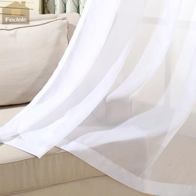 China Net Style Fire Retardant Voile Single Curtain Material For Window Curtain Blinds for sale