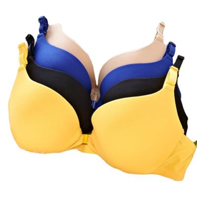 China Nylonfrauen-BH-Ebene der baumwolle32a 38A sexy färbte Front Closure Bra Full Cup zu verkaufen