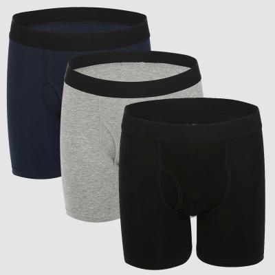 Chine Le boxeur en bambou de Spandex de coton de fibre donne des instructions des sous-vêtements de la rayonne XS-2XL d'hommes de shorts à vendre