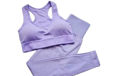 China Yoga-dehnen Breathable nahtlose Sport-BH-Gamaschen Gewebe-hohe taillierte Turnhallen-Gamaschen aus zu verkaufen