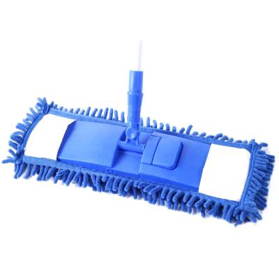 China Sustainable Popular Microfiber Chenille Floor Mop With Telescopic Handle for sale