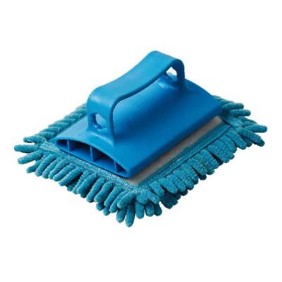 China Microfber Pad is Removable Microfiber Kitchen Brush Bathroom Tub Cleaner Cleaner Remover for sale