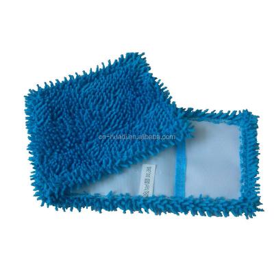 China 100% Microfiber Sustainable Chenille Chenille Broom Refill Mop Tiny Replacement Pad HD1527 for sale