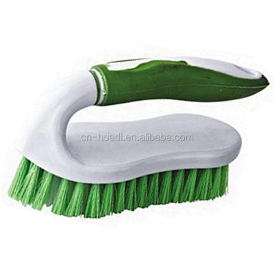 China Sustainable Handy Scrub Hard Sweep Durable Plastic Bristles Sweep Household Cleaning Brush for sale