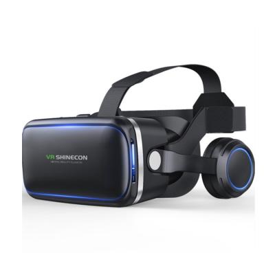 China 2020 New Style VR Cardboard Virtual Reality Box Smart Videos 3D VR Glasses Immersive Experience VR Headset with Headphone for sale