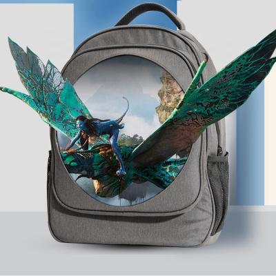 China Moving Advertising Machine Hologram Display Fan with Backpack 3D Backpack Hologram for Advertising for sale